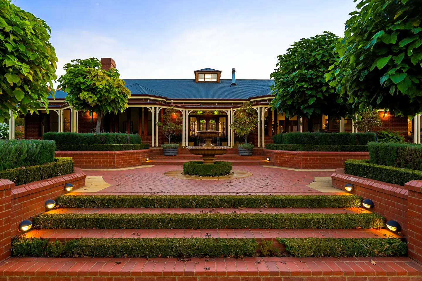 A Bendigo home at dusk photographed by the PH Property media team