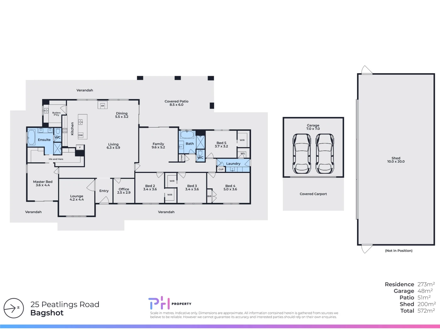 Floor plan of 25 Peatlings Road, Bagshot drawn by the PH Property marketing team
